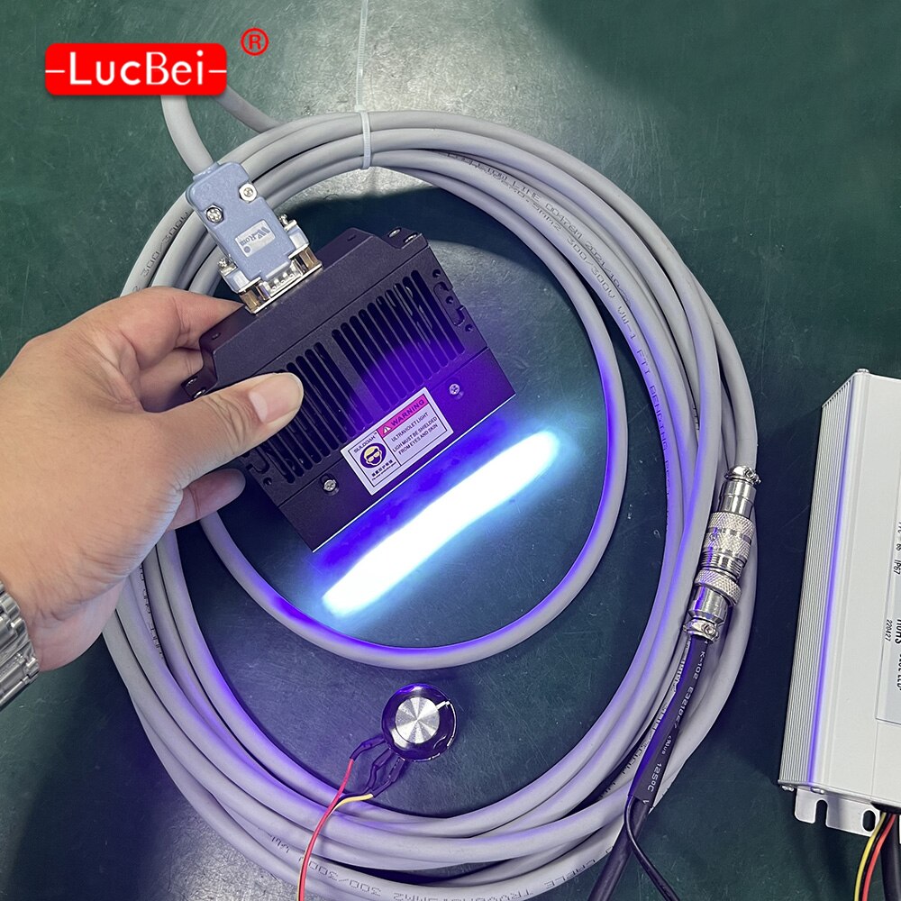 팬 냉각 UV LED 접착제 경화 램프 395nm 365nm UV LED 플랫 베드 프린터 경화 램프 100*10 라인 광원 접합 가능